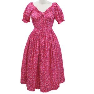 Lolovin pink floral dress Size M